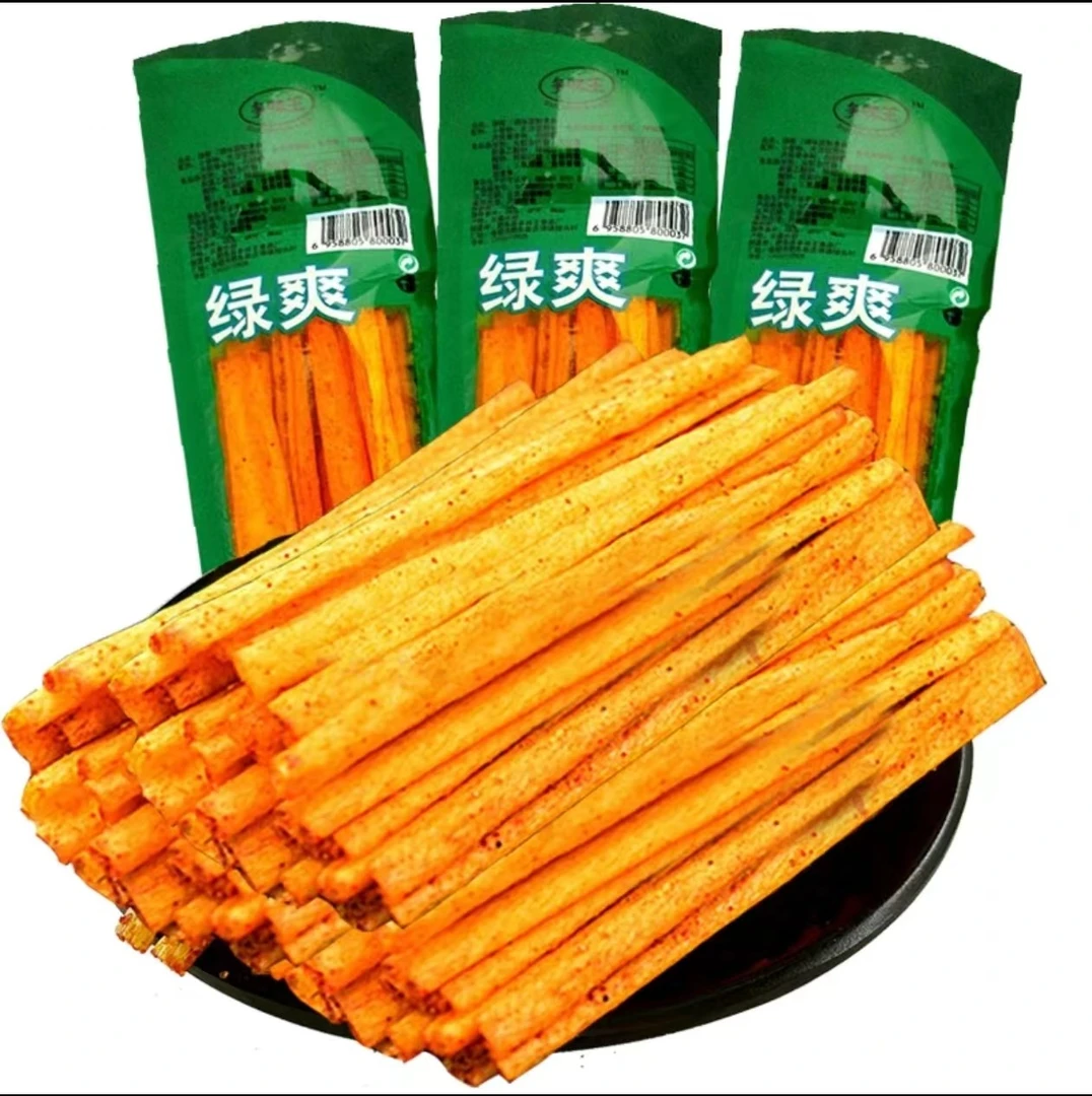 千味源绿爽辣条五毛钱的麻辣80后90后儿时怀旧小零食