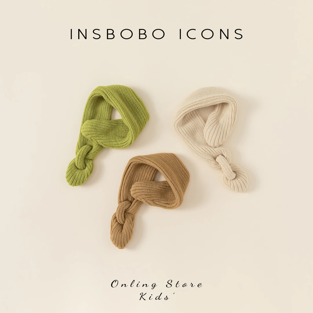 INSbobo儿童多色针织围巾PS-2171