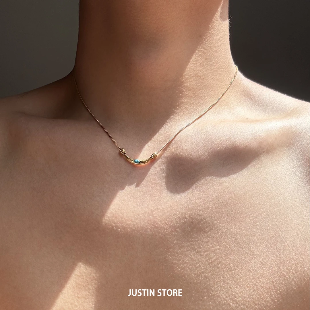 钛钢项链 vintage中古项链男高级感钛钢不掉色锁骨链复古小众轻奢