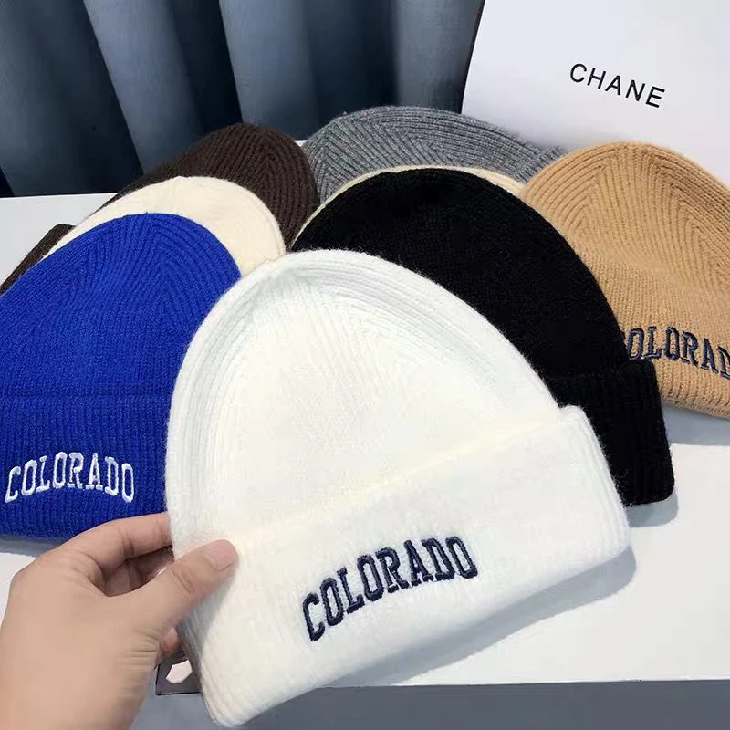 4到18岁儿童洋气洋气针织帽秋冬防寒保暖毛线帽韩版男童刺绣帽子