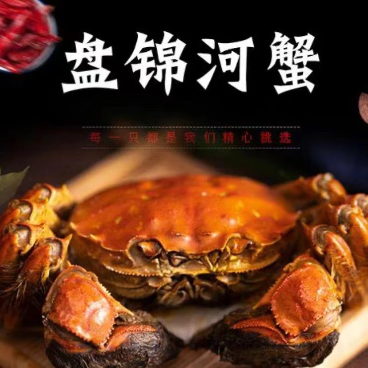 盘锦河蟹，0.8-1.1两规格母蟹17只，保活保肥，包邮