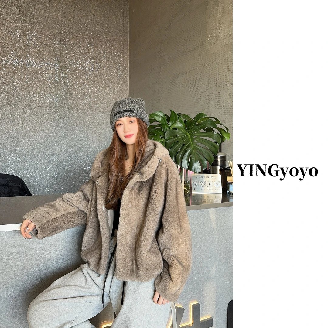 【YINGYOYO】影哥【轨迹】经典百搭水貂天鹅绒整貂YG-23112