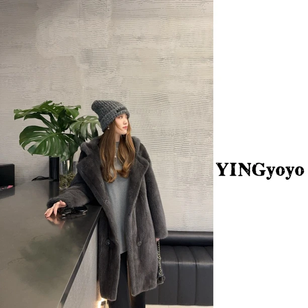 【YINGYOYO】影哥「帽泰迪皮草」水貂天鹅绒整貂YGG21129b93