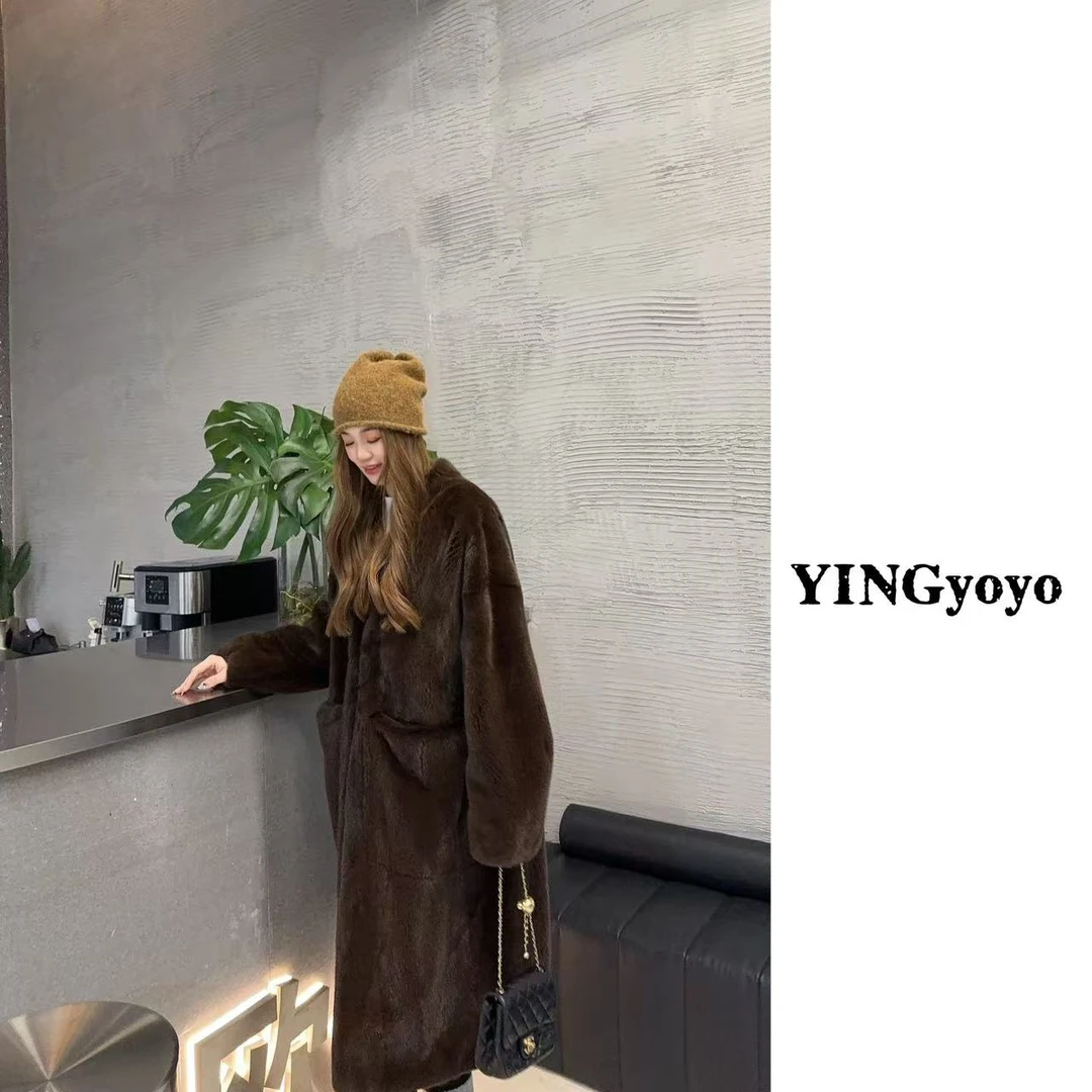 【YINGYOYO】影哥「麝香贵妃」经典百搭水貂天鹅绒整貂YG23007A