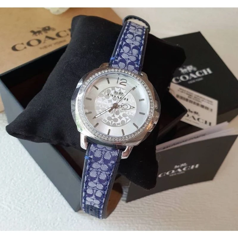 COACH/蔻驰女款腕表经典老花皮带石英手表满钻时尚34盘#14503149