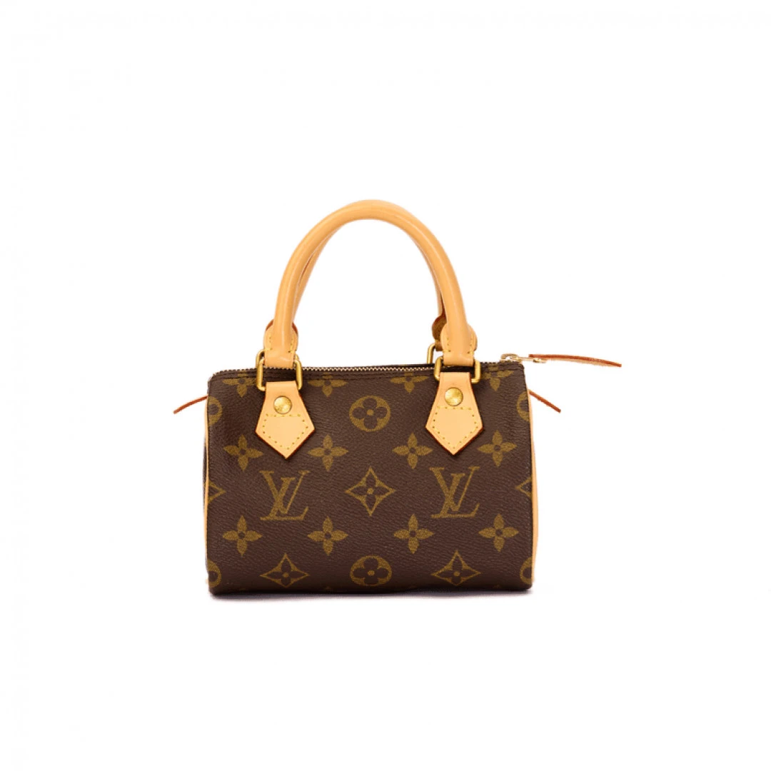99新 LouisVuitton/路易威登  LV老花spmini迷你女士枕头包单肩包