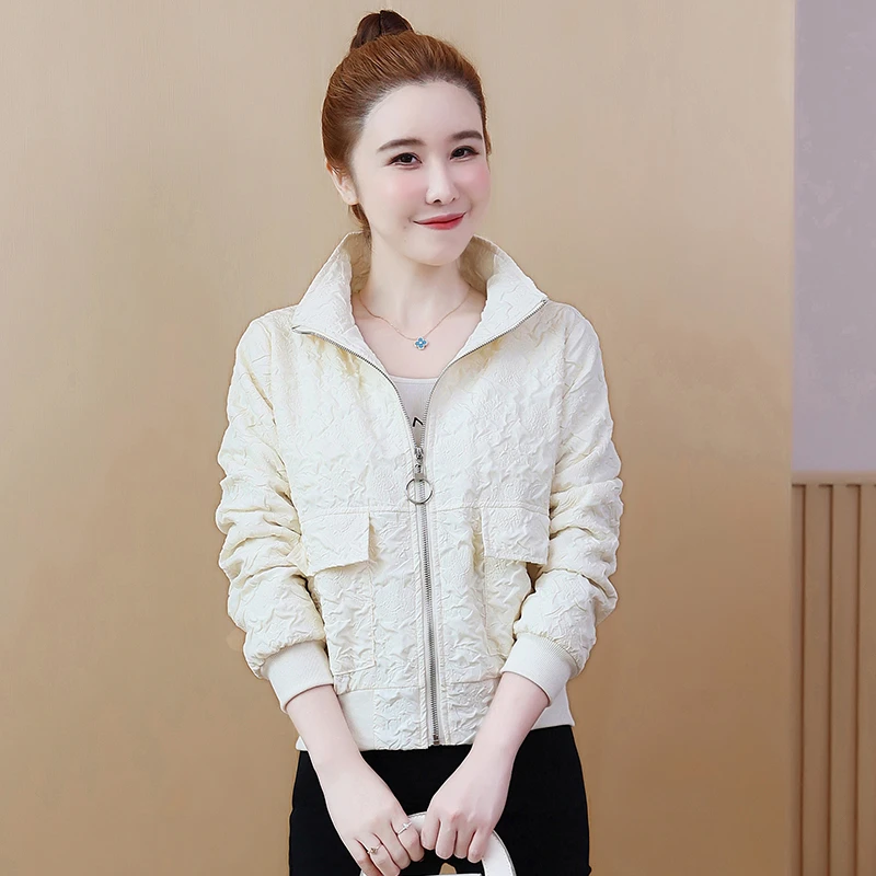 夹克外套女短款2025年春季新款休闲百搭爆款棒球服洋气上衣女