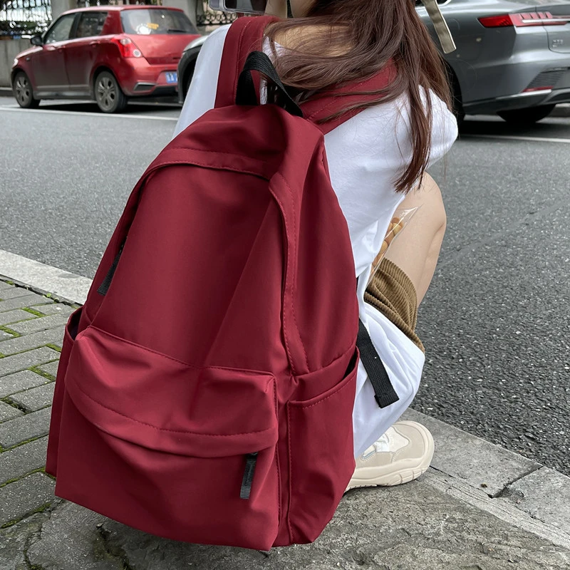 小米有品日韩无印风大容量简约百搭双肩包男女大学生初中生书包旅
