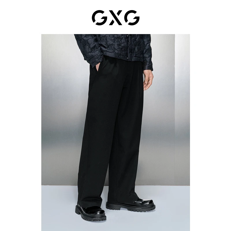 GXG男装 黑色简约小脚长裤 2023年冬季#GEX10227884