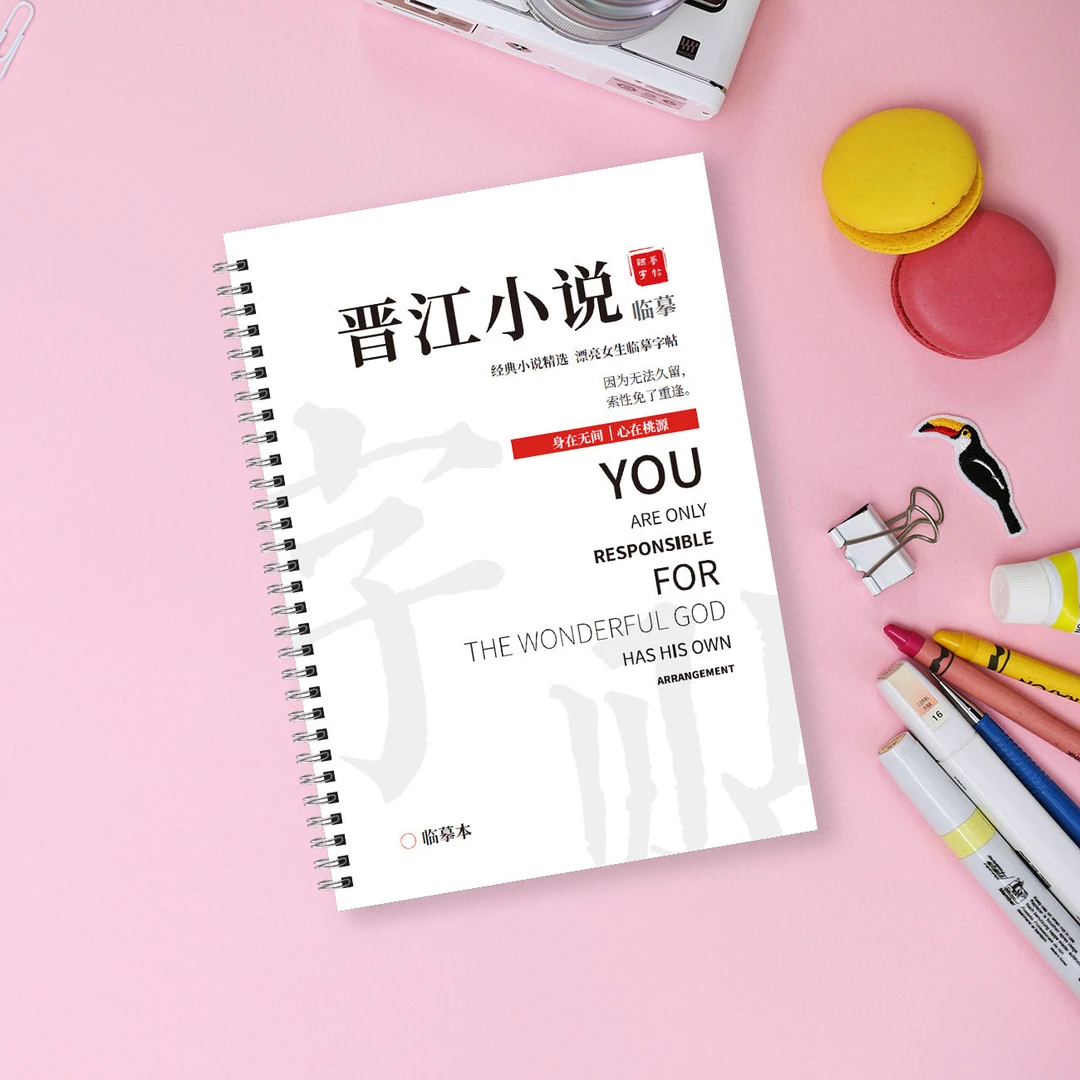 晋江小说经典语录奶酪体练字帖漂亮女生练字帖练字首选反复临摹