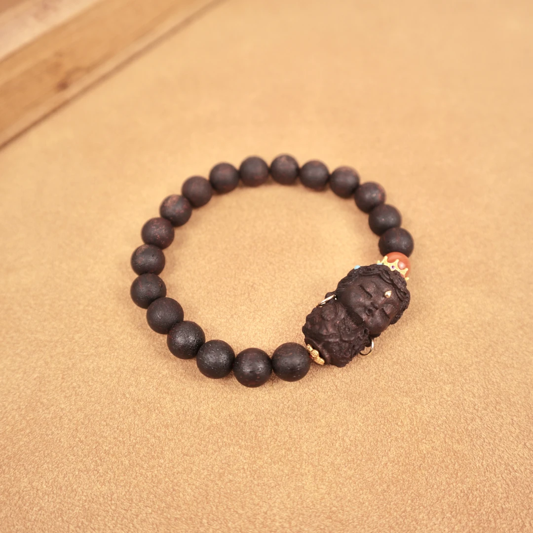 《今禧》海南十亩降真香8mm高端精品香韵度母单圈手串 JZX0020HSJZX