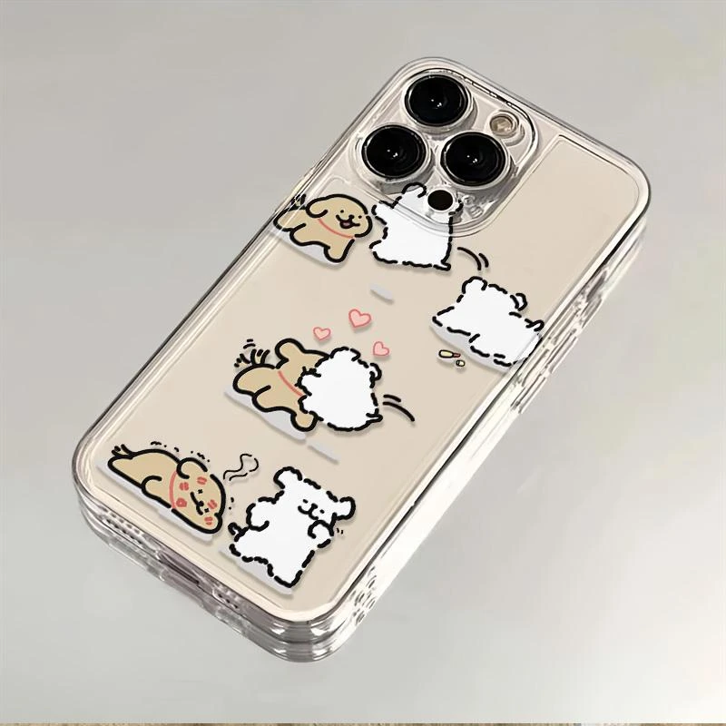 爱心线条狗适用苹果小米oppovivo华为iPhone12/13/14/15