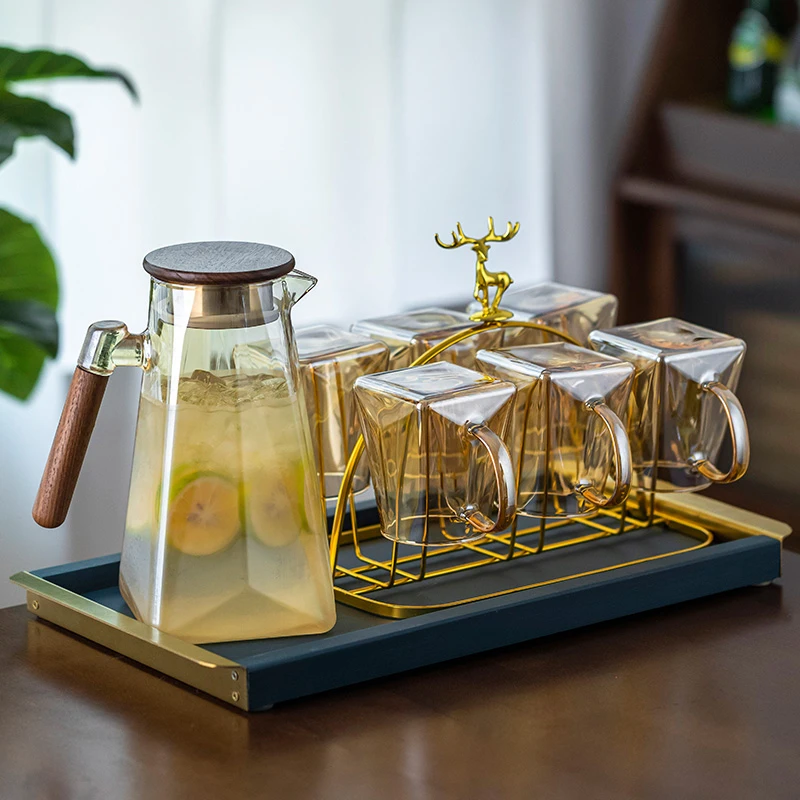 【源头工厂】水杯家用套装茶具客厅待客冷水壶轻奢水具套装带大容量