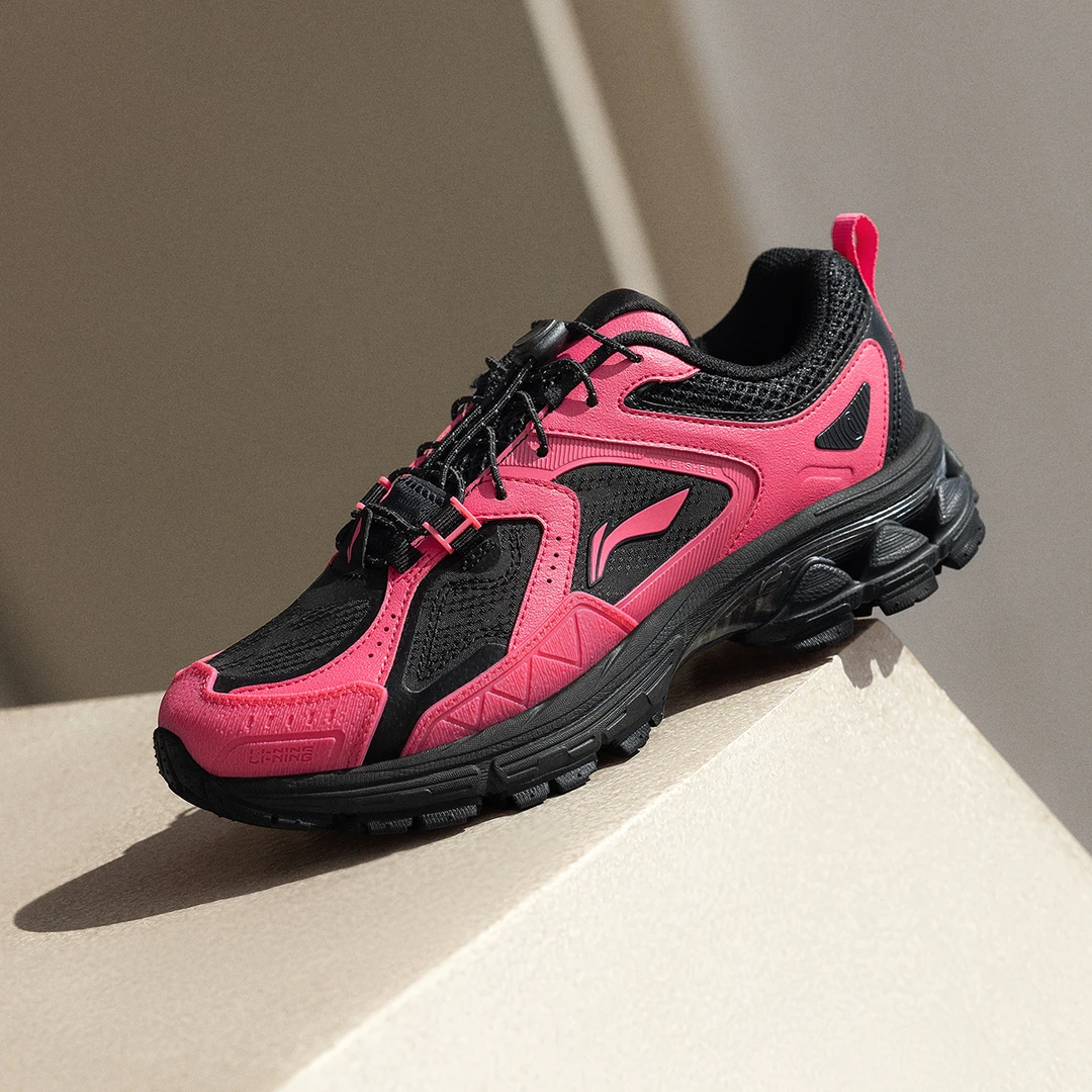 x李宁2024新品扶摇2.0TrailV2女子反光减震回弹复古跑步鞋ARXU024