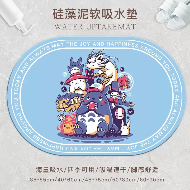 卡通周边龙猫黑猫吉吉多功能垫防滑垫脚垫桌垫 写字桌垫防滑垫