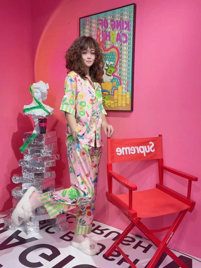 【伦敦插画师｜假日派对】夏季女士可外穿潮流气质家居服