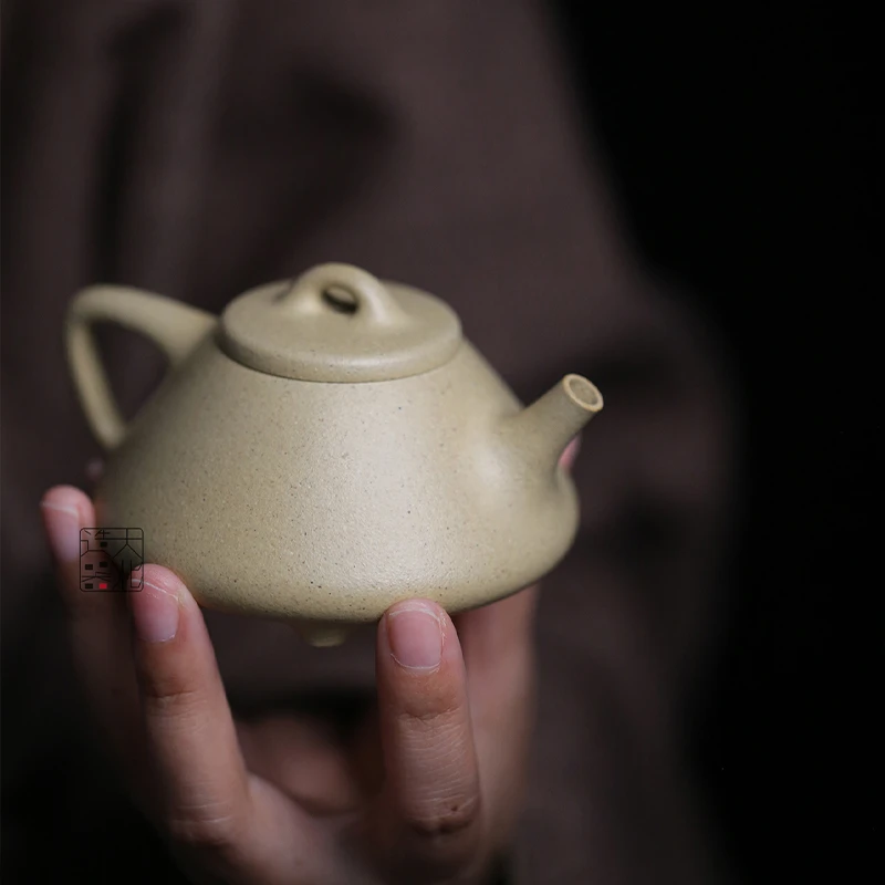 本山系列 黄龙山本绿 子冶石瓢 大北造器 宜兴紫砂壶140毫升