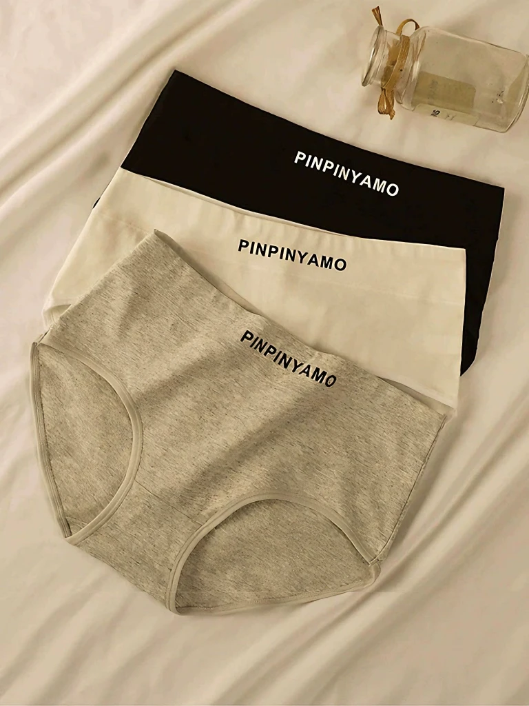 【芭蕉绿了】日系中腰内裤女舒适档2024新款大码透气简约无痕运动款