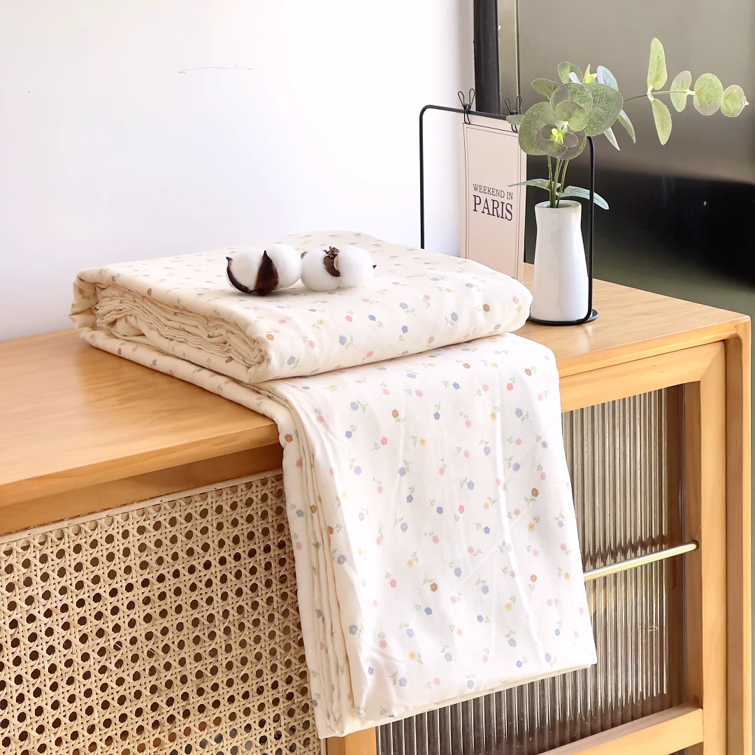 【京かわ会社】磨毛双层纱精品被罩 组合 田园小碎花