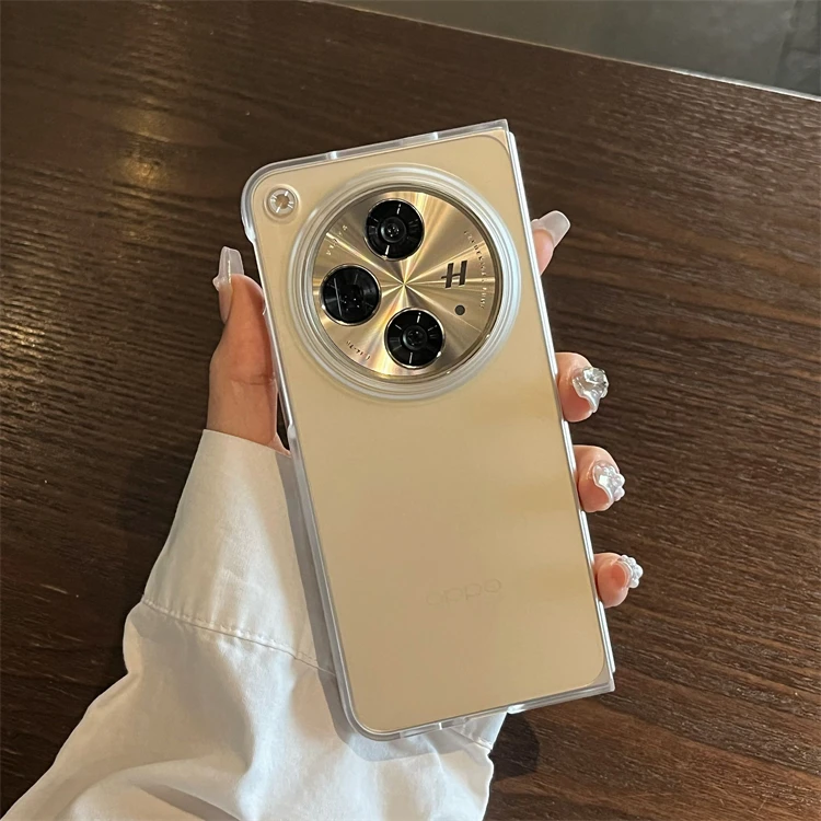 适用oppofindn3手机壳oppo find n3折叠屏透明磨砂超薄保护壳女款