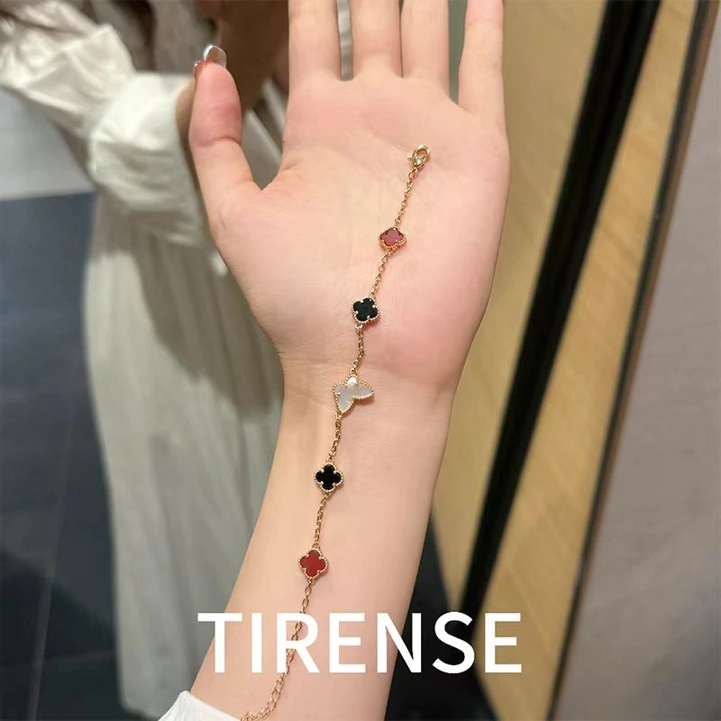 TIRENSE/狄伦斯 铜合金手链 高定迷你蝴蝶五花系列轻奢手链MR