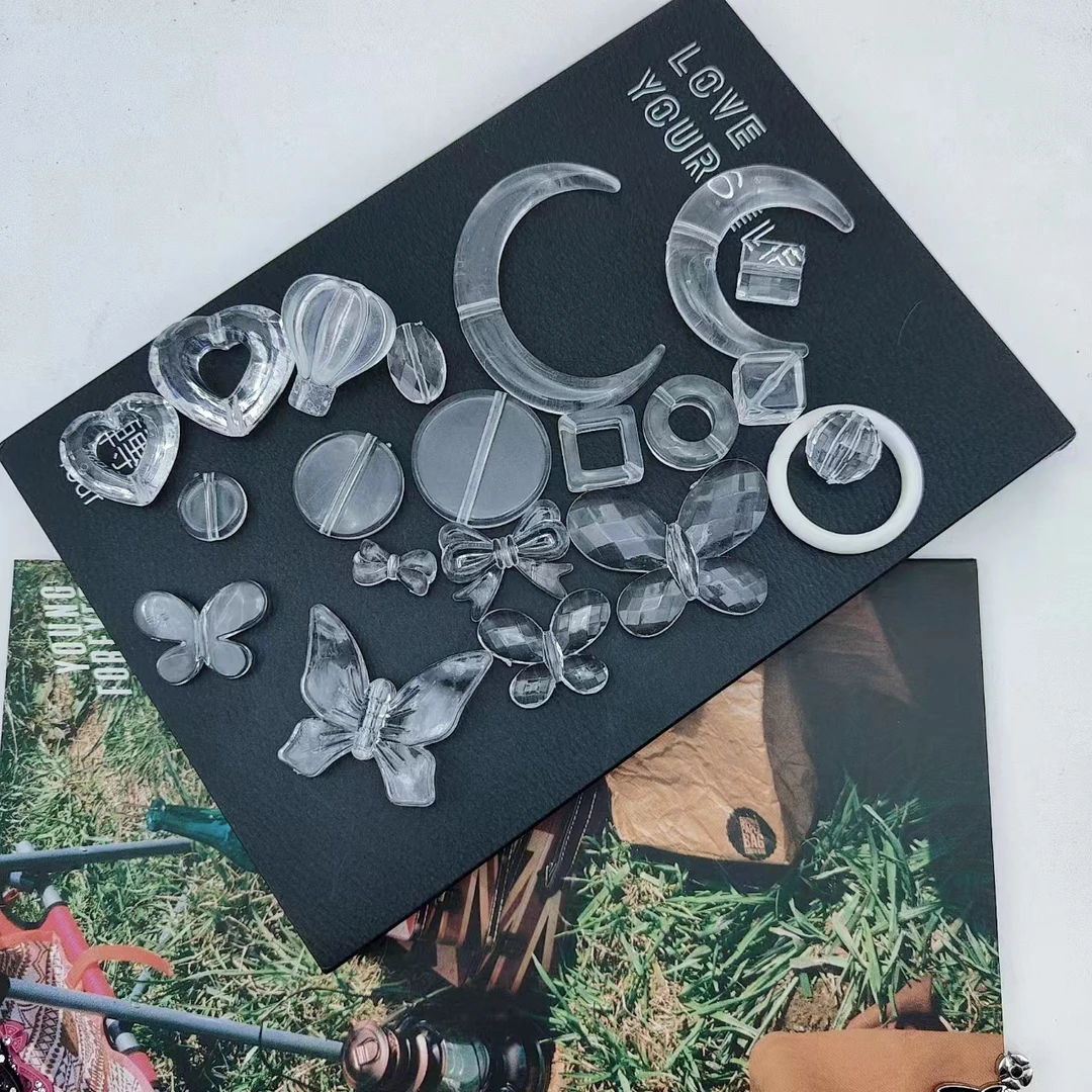 （Y1-100）亚克力手工串珠diy重工手机链车挂串珠底珠底胚手作材料1