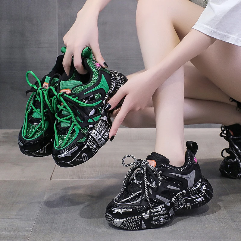 【现货】厚底老爹鞋女ins2023新款秋季鞋子休闲运动鞋女鞋春秋