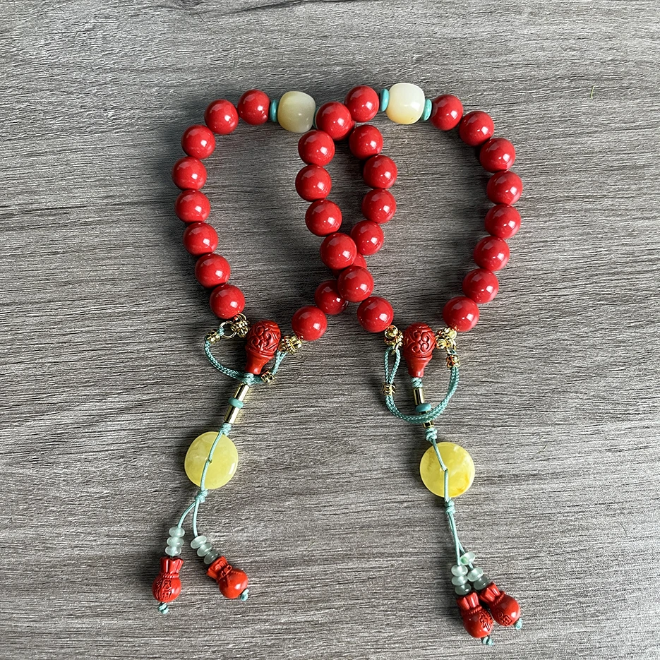含辰砂工艺品朱砂手串DIY（多样性发货发一件）ZS233