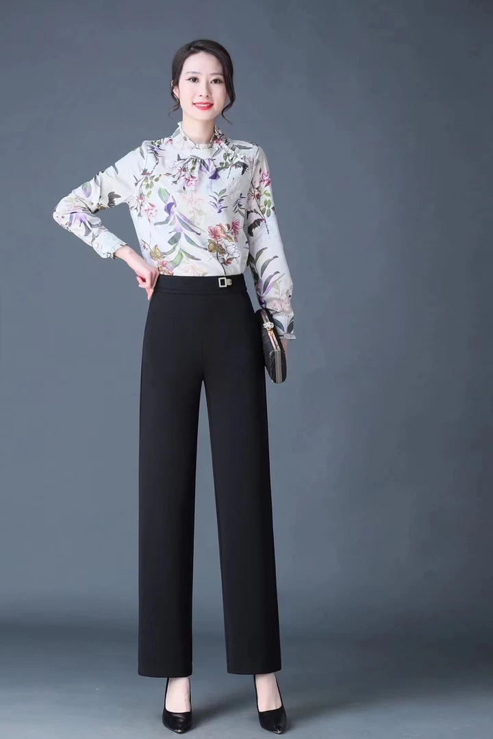 女士时尚百搭直筒裤