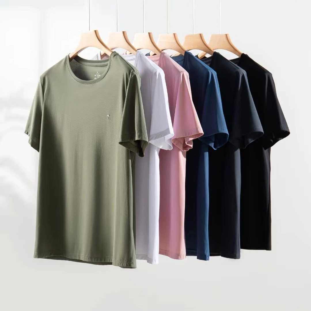 男士冰感型男简单圆领T恤