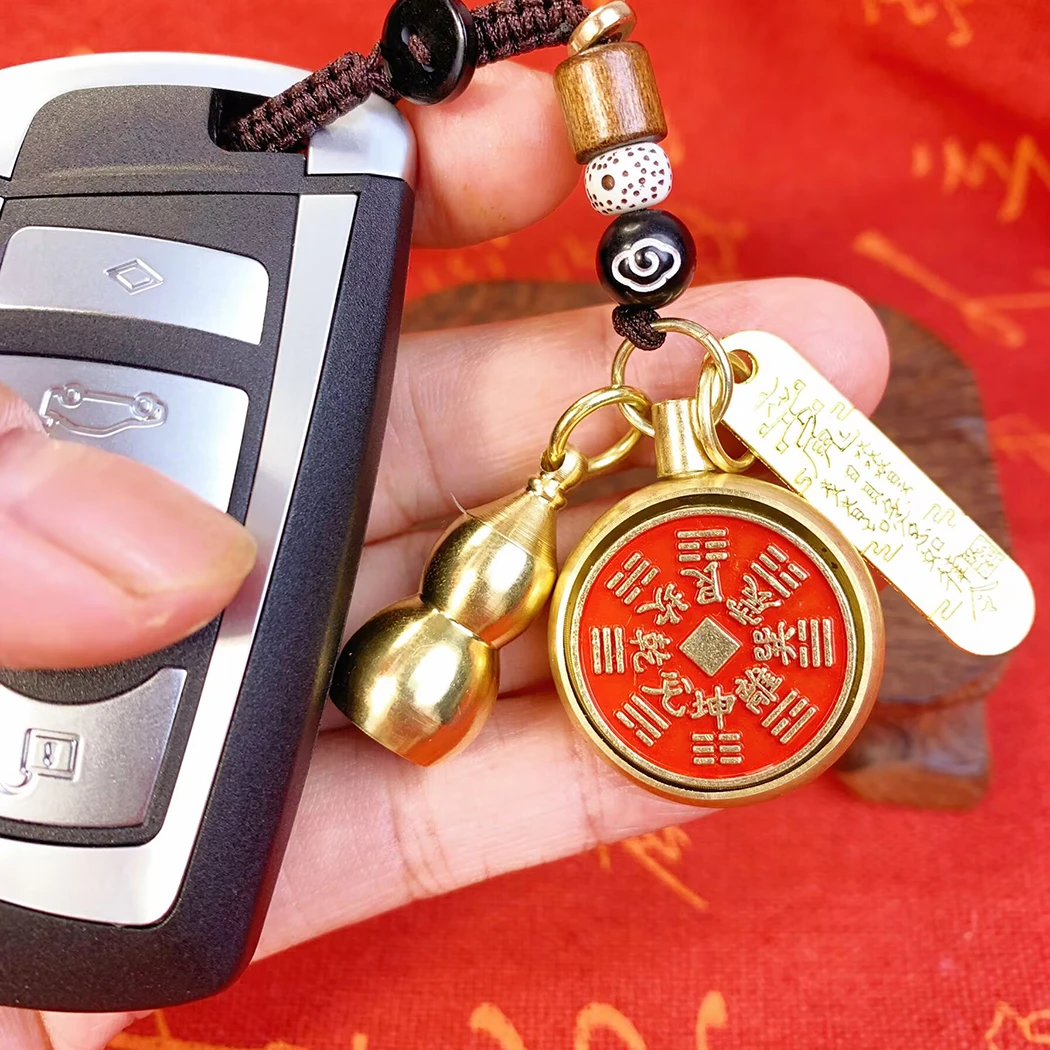 【庄氏铜器】山鬼钥匙扣挂件精致汽车钥匙扣男女同款挂件精美礼物