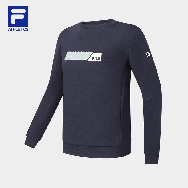 Fila/斐乐男保暖运动卫衣24年春季时尚圆领休闲长袖款A11M341203F