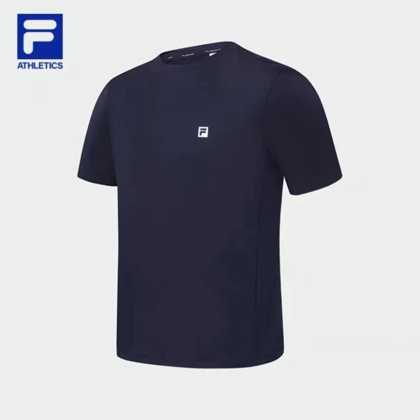 Fila/斐乐春夏户外凉感舒适速干男士透气运动健身圆领休闲短袖