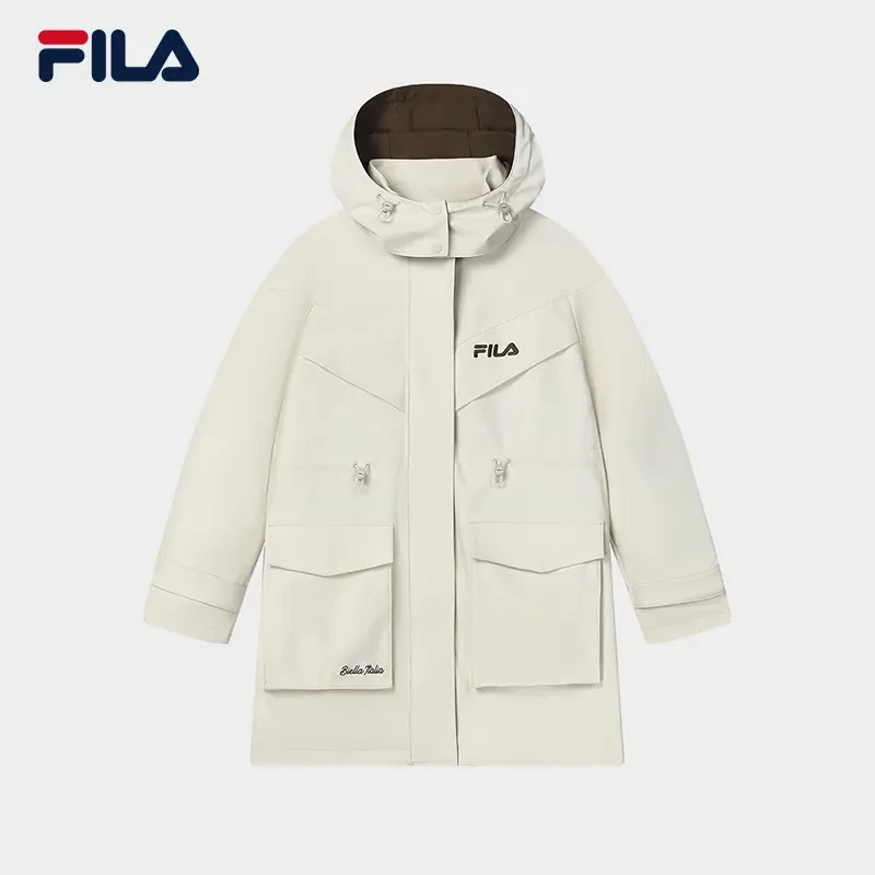 Fila/斐乐女春新款【舒适保暖时尚简约】梭织防风外套F11W419704F