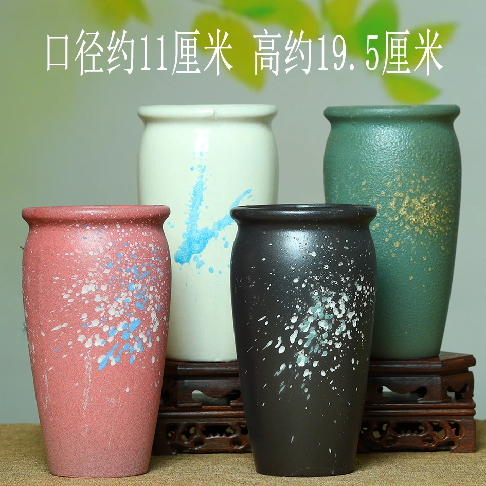 特价有孔多肉花盆粗陶多肉植物法师紫砂兰花陶瓷大号陶罐法师花盆