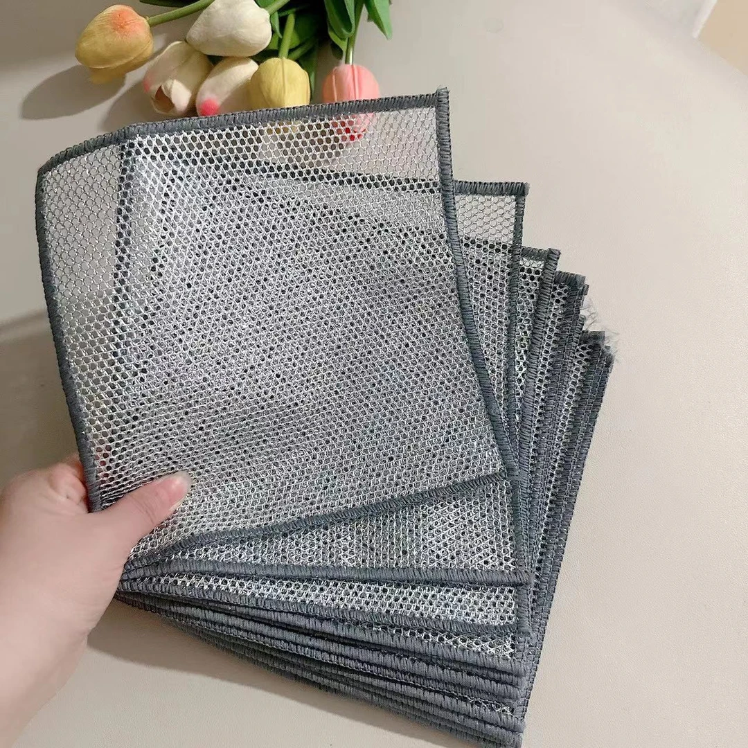 双面银丝抹布刷碗洗锅清洗去污家用洗碗布清洁布洗刷台面洗碗巾