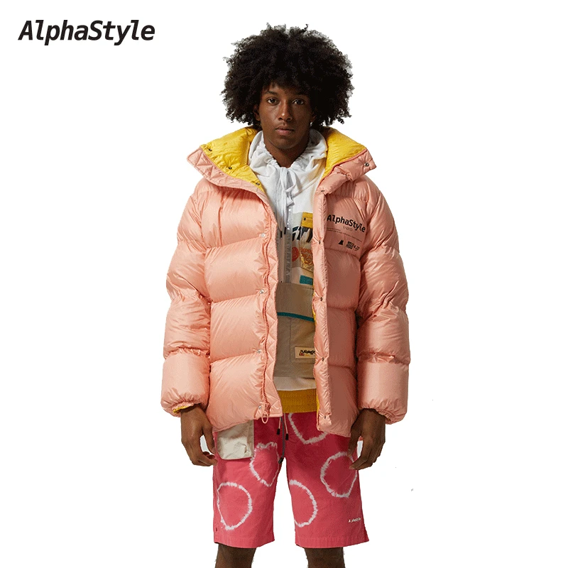 APSL时尚羽绒服外套男女款冬季防风休闲中长款鹅绒羽绒服上衣户外