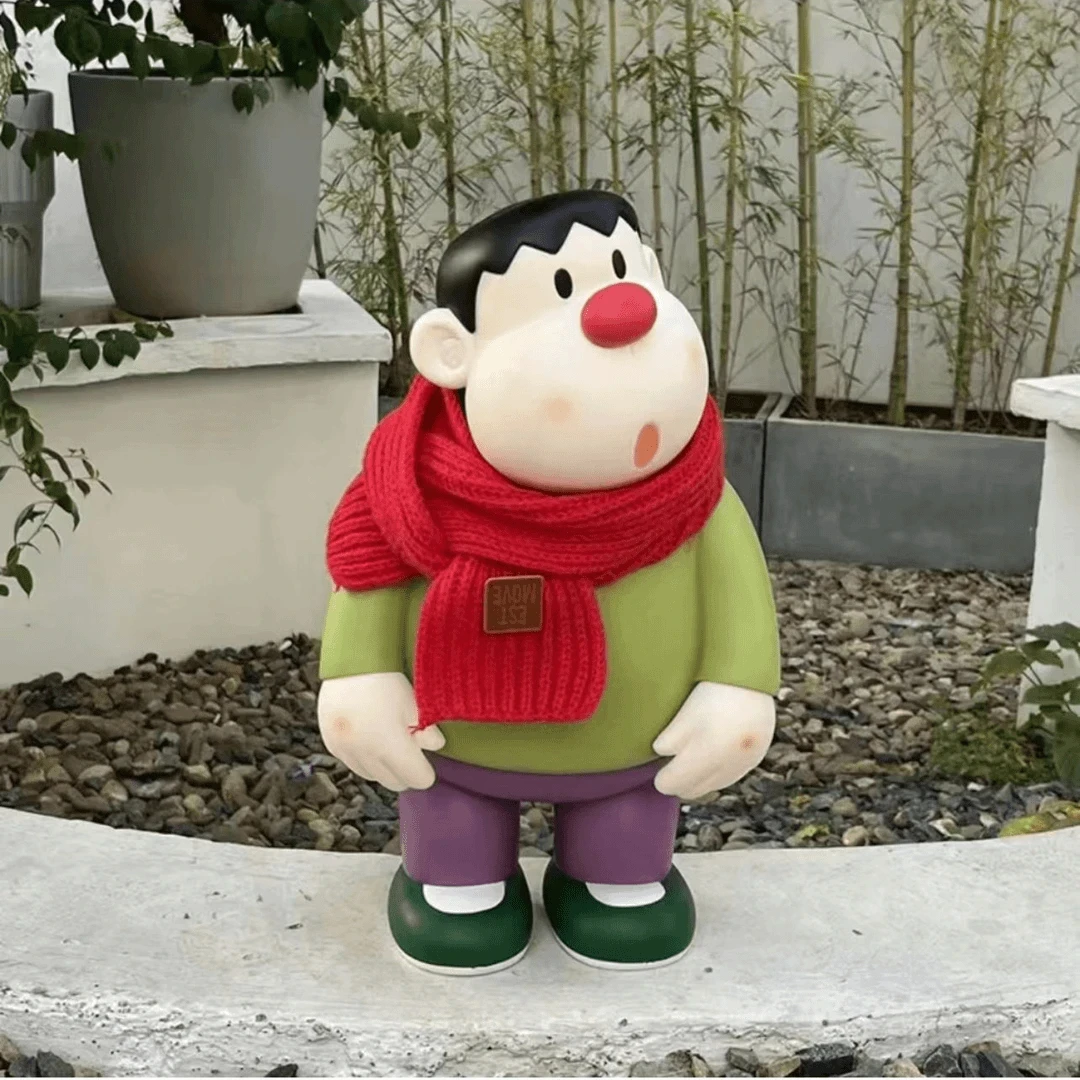 卡通创意可爱萌虎红围巾大号儿童礼物男生女生生日礼物灯