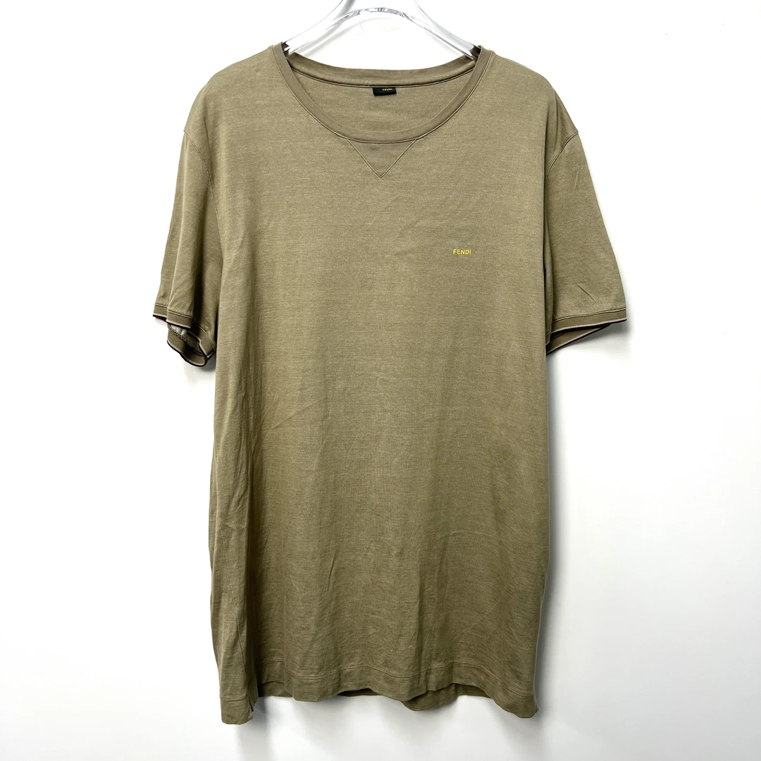 98新 Fendi/芬迪 字母logo圆领短袖 50码/4632/         夏季百搭