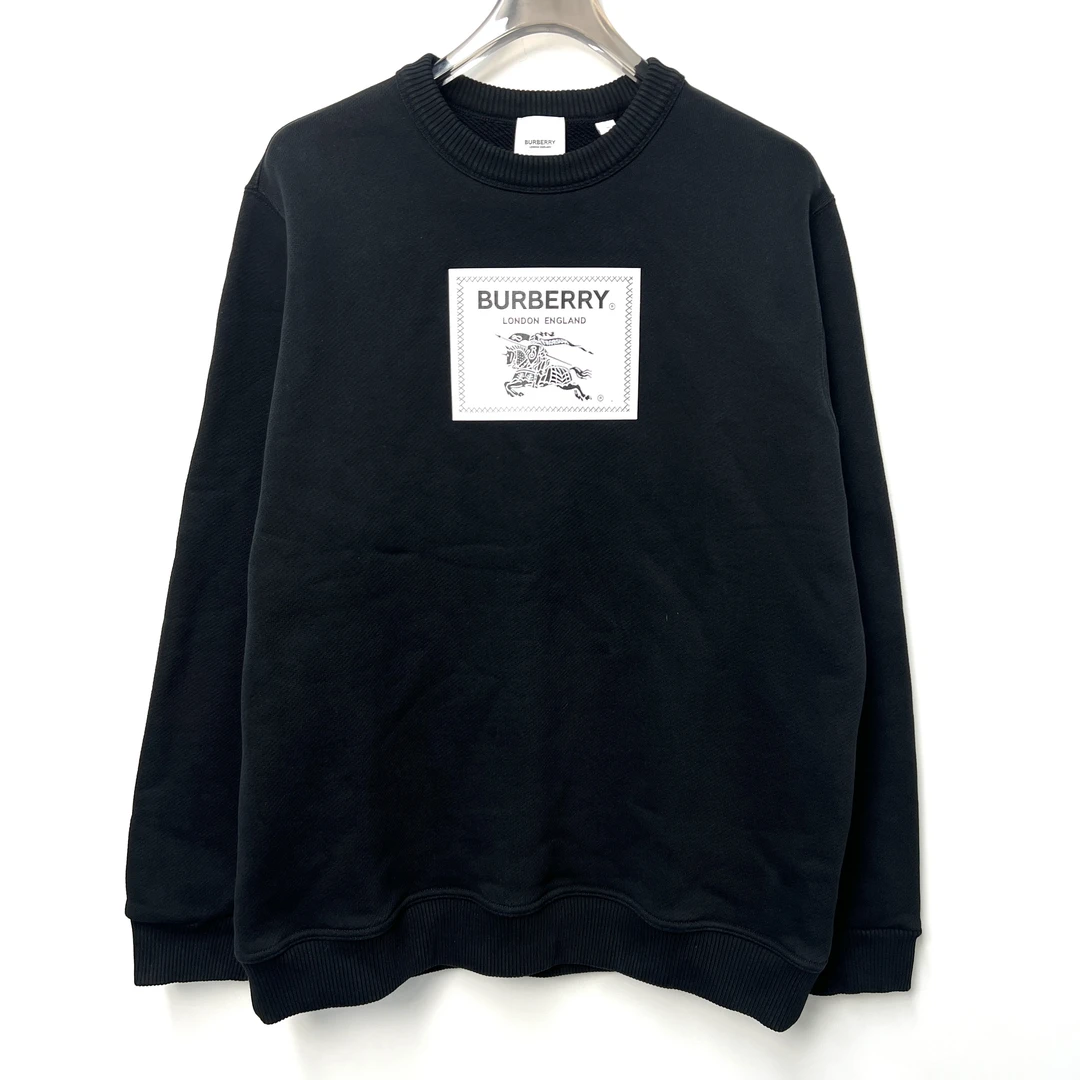 99新 Burberry/博柏利 SS23 Logo字母贴花休闲运动卫衣 L码/1395/