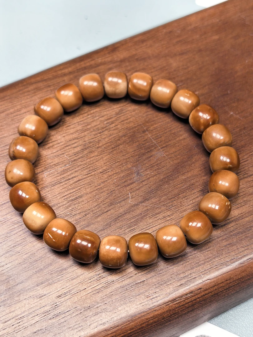 8*9mm老型桶珠B+级库克素圈8*9老型桶珠单圈木质库克手串