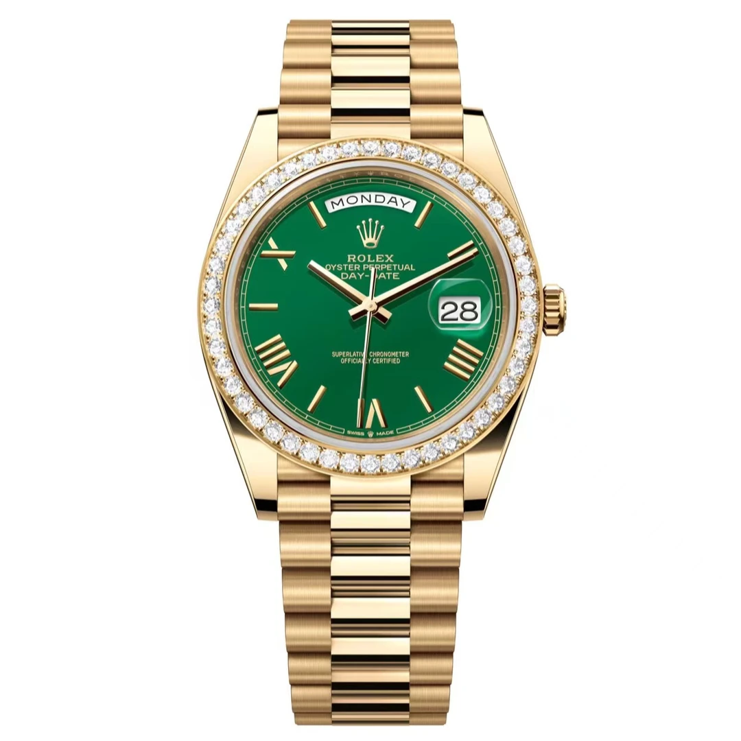 95新 Rolex/劳力士 哈奢馆男表/星期日历型/228348/23年全套原钻