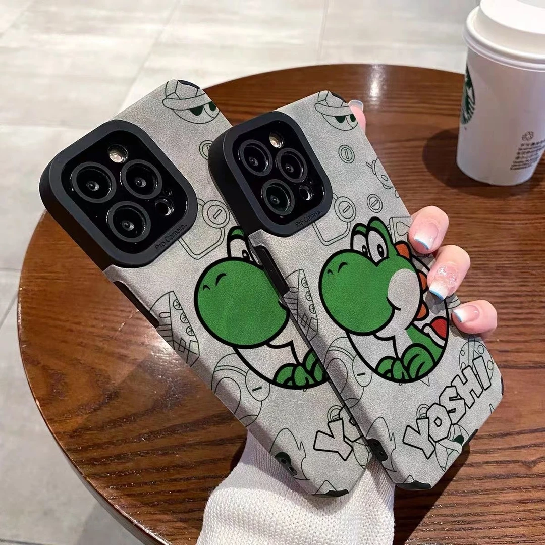 适用恐龙苹果13手机壳iPhone14promax翻毛皮12软硅胶xs新款xr网红