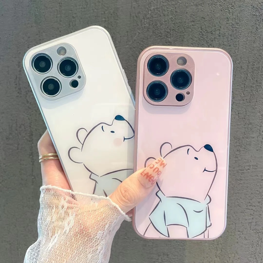 玻璃壳适用苹果15/iphone/华为荣耀/OPPO/VIVO/小米手机壳简约