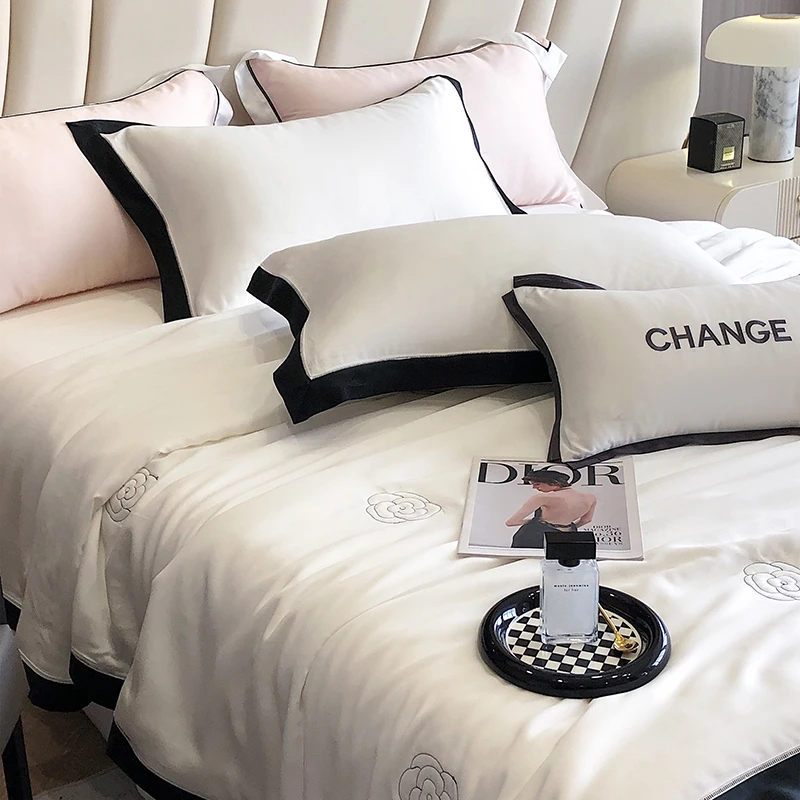 夏季进口兰精60支天丝夏凉被双人夏被夏天薄被子空调被冰丝滑裸睡