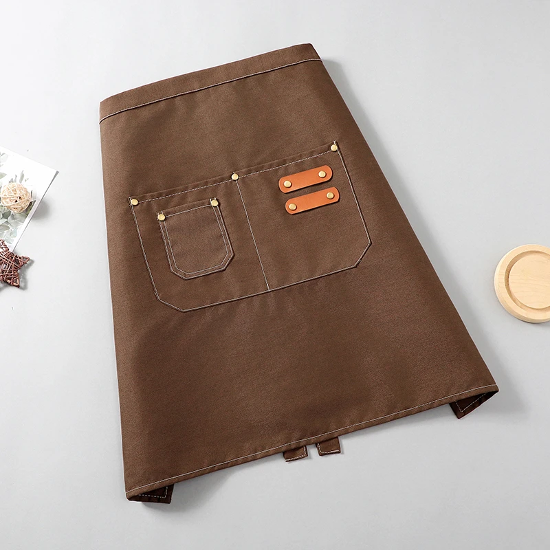 女半身围裙厨房家用2025新款定制帆布工作服餐饮厨房女款防水厨房