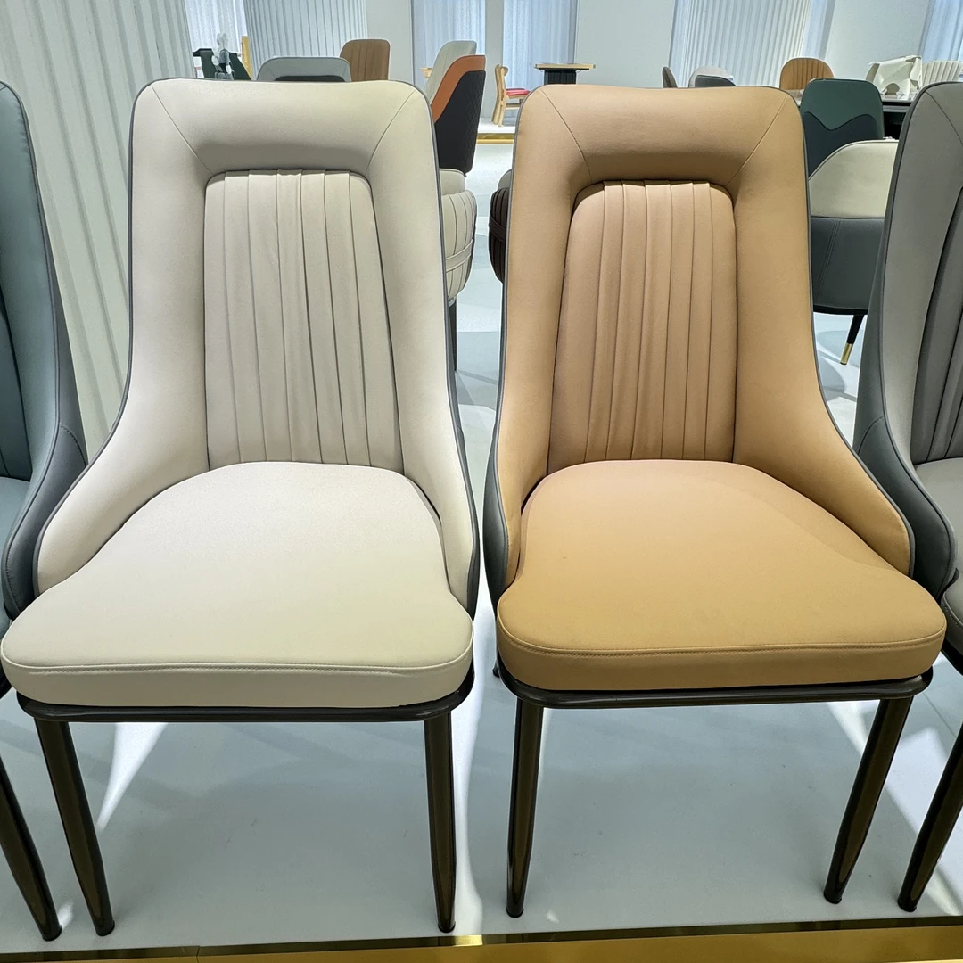 意式极简轻奢餐椅北欧现代简约设计家用书房客厅网红靠背餐桌椅子