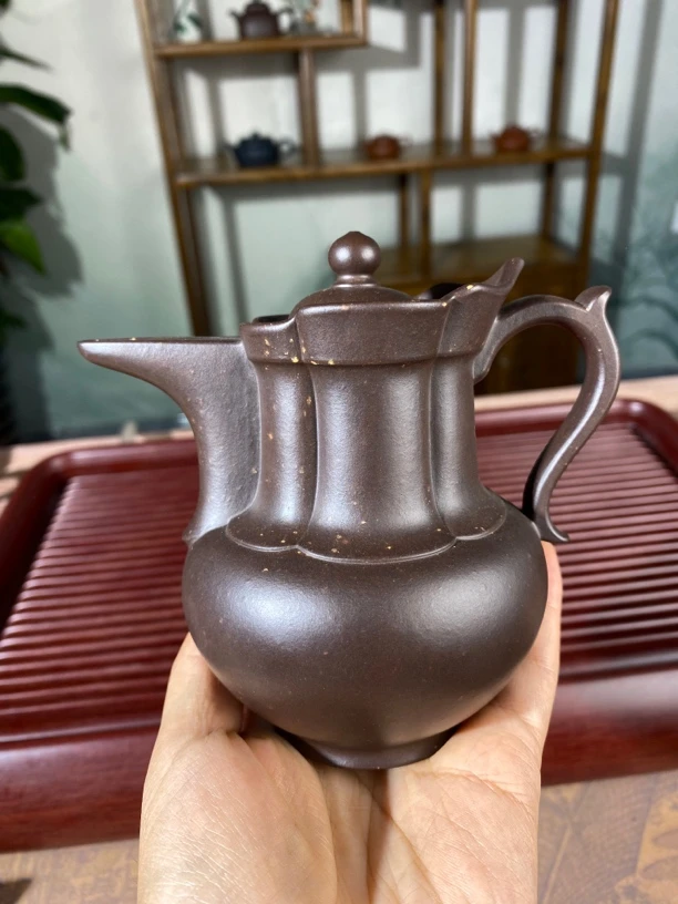 僧帽壶原矿天青泥全手工制作
