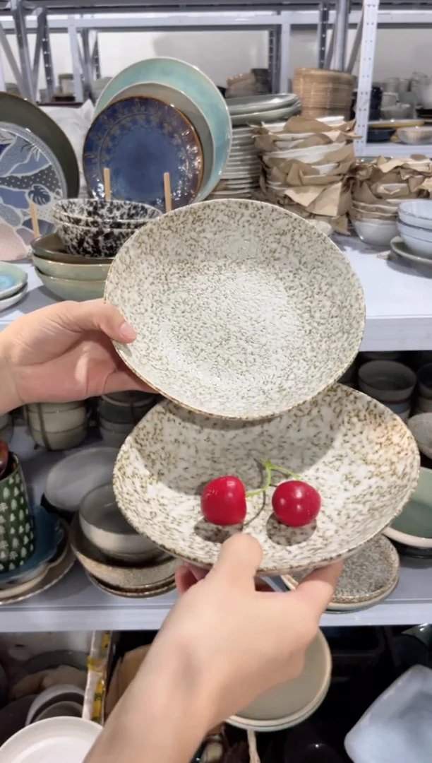 【闪购商品】瓷片外贸尾货微瑕满20包邮X2异形深盘A4A