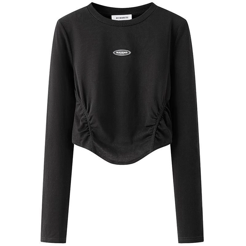 圆领卫衣收腰显瘦宽松百搭休闲